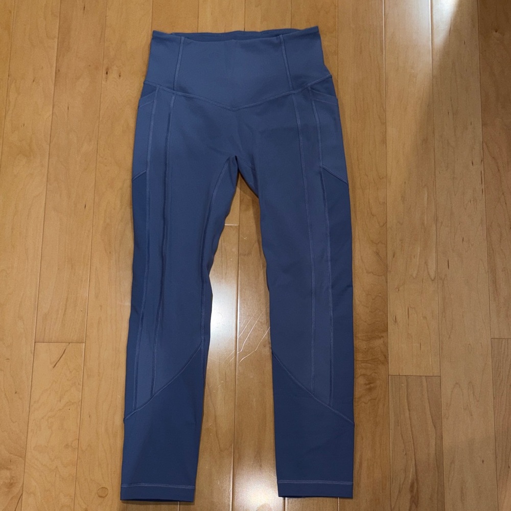 Lululemon Lavender/Grayish High-Waisted Leggings